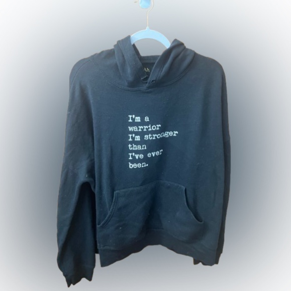 Om and Ah London Black Warrior Hoodie